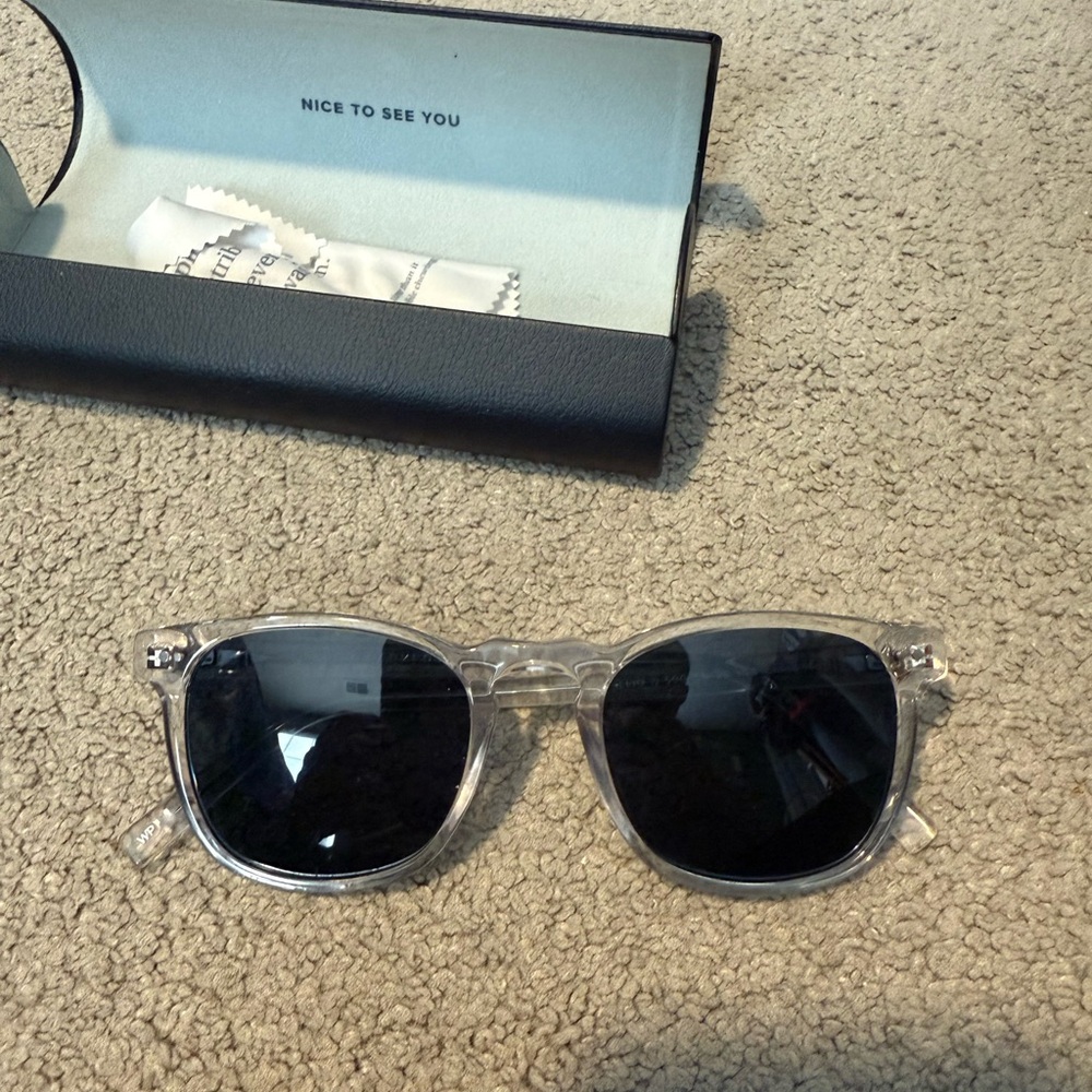 Warby Parker Elio sunglasses crystal